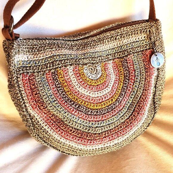 The Sak Ryder Crescent crossbody bag crochet multicolor - Picture 1 of 9